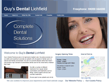 Tablet Screenshot of guysdental.co.uk